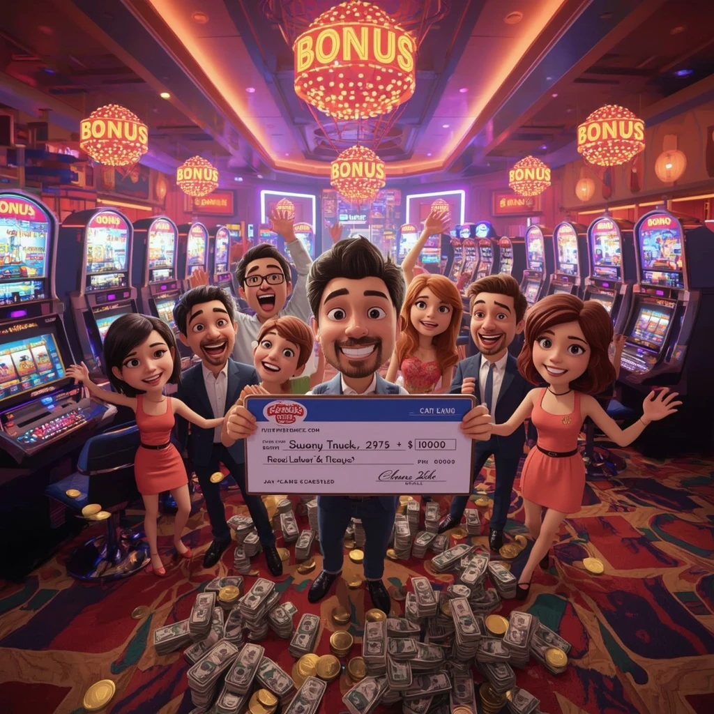 bonus dans les mains de l'homme au casino JOKER8 CASINO